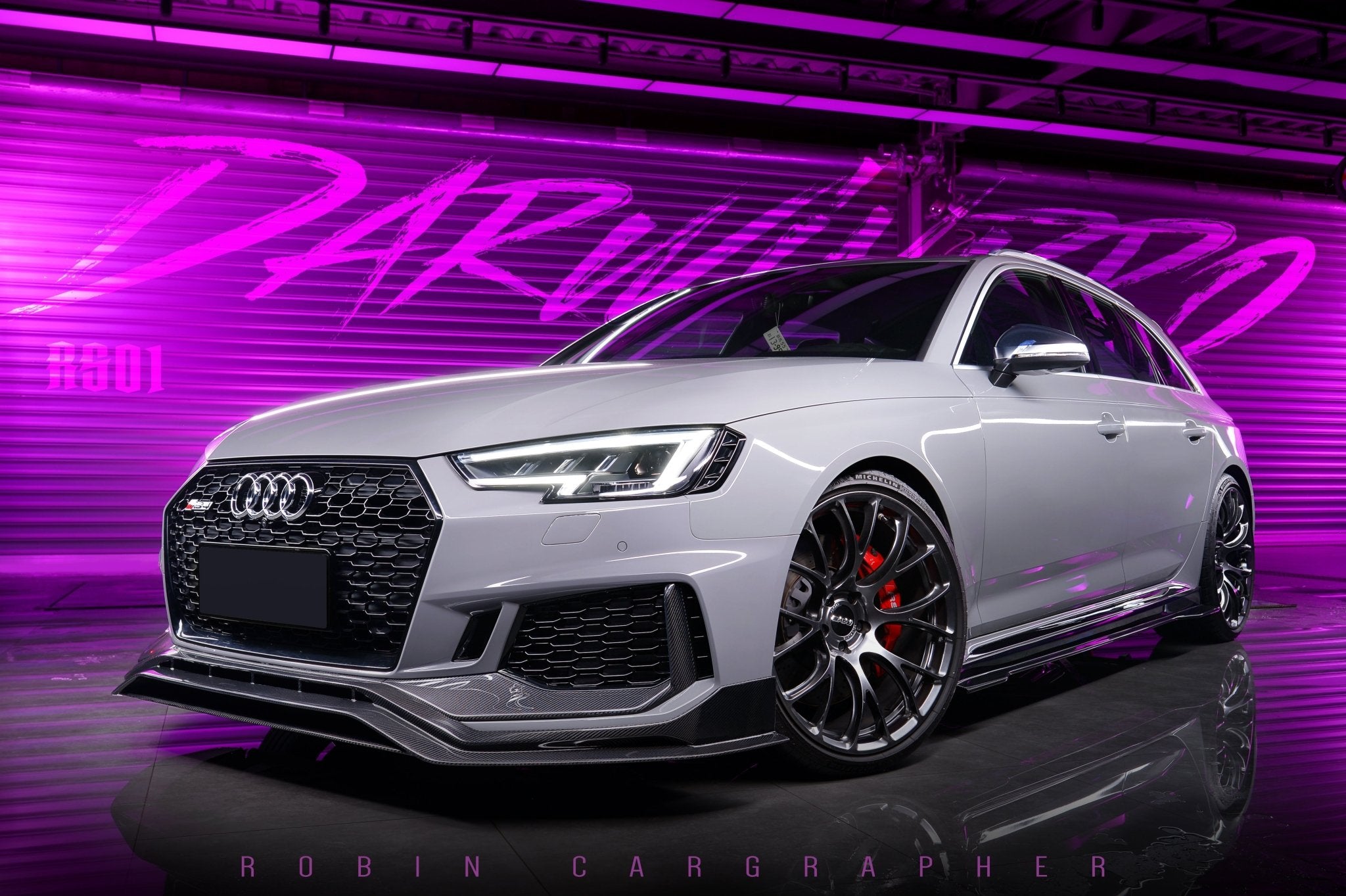 2017 - 2019 Audi RS4 B9 BKSS Style Front Lip